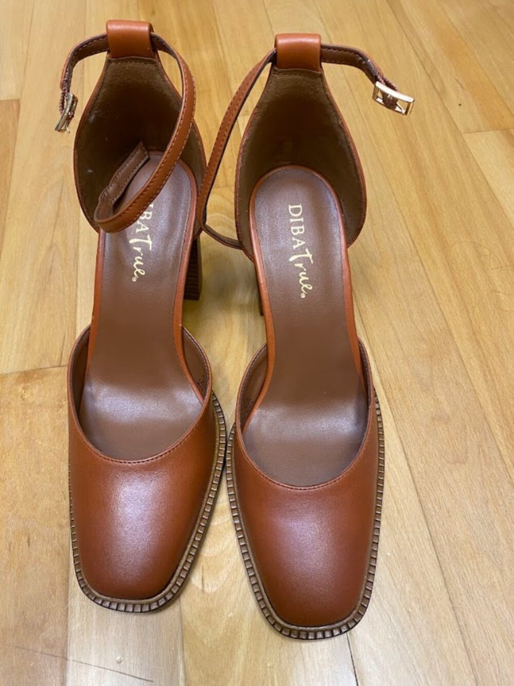 Diba Tru Kol Pik Tan Leather Heels 8